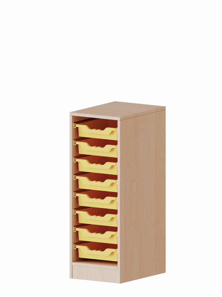 ErgoTray Regal einreihig 2,5 OH, 8 Boxen M